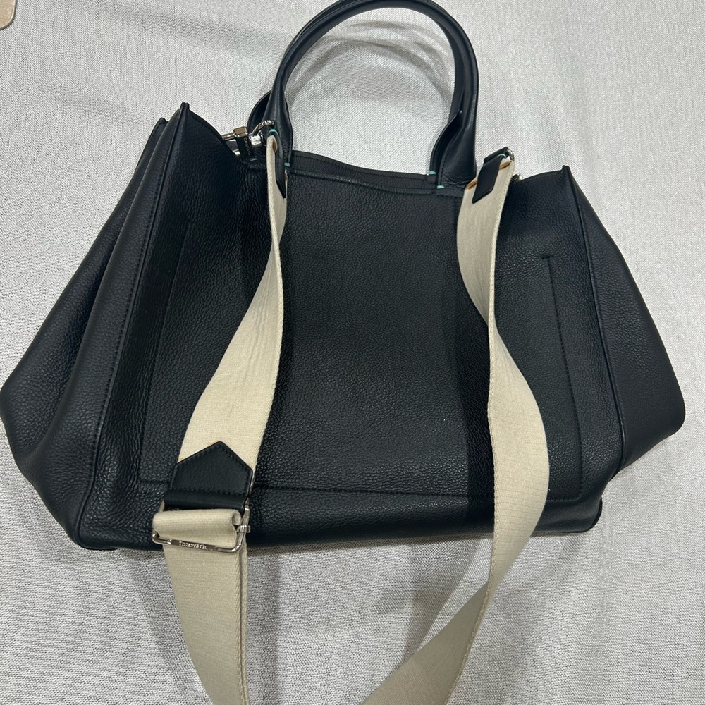 Tiffany & Co Black Leather Tote Bag - Picture 7 of 10